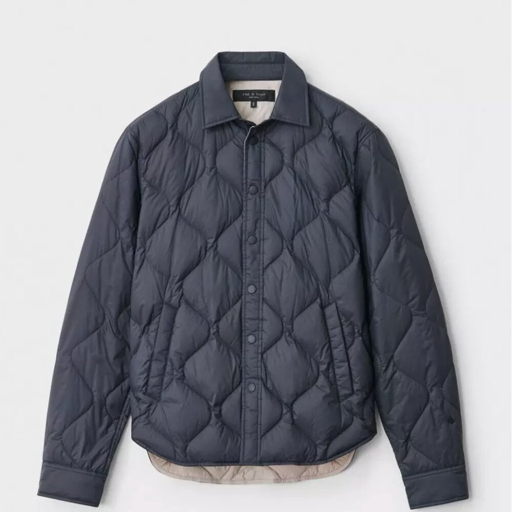 Green Rag & Bone Padded Dane Jacket Medium Dark Army Green